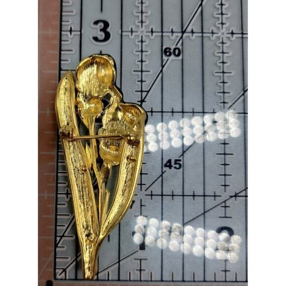 MFA Blue Iris Brooch Enamel Museum Fine Arts Vintage Pin - Picture 3 of 10